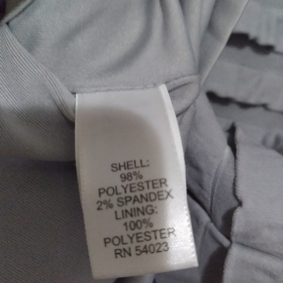 Banana Republic | Ruffle tiered gray dress - Picture 7 of 7